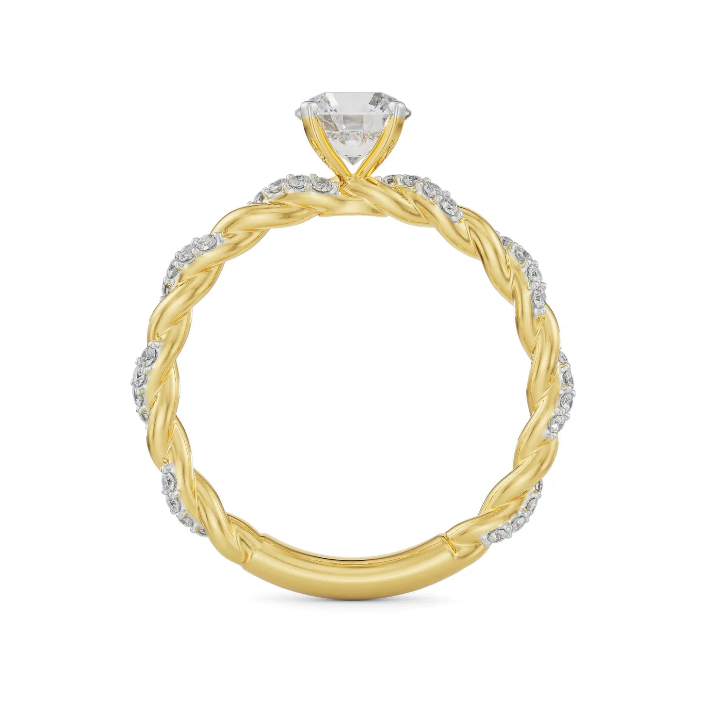 Lab Grown Luxe Iconic Twist Engagement Ring