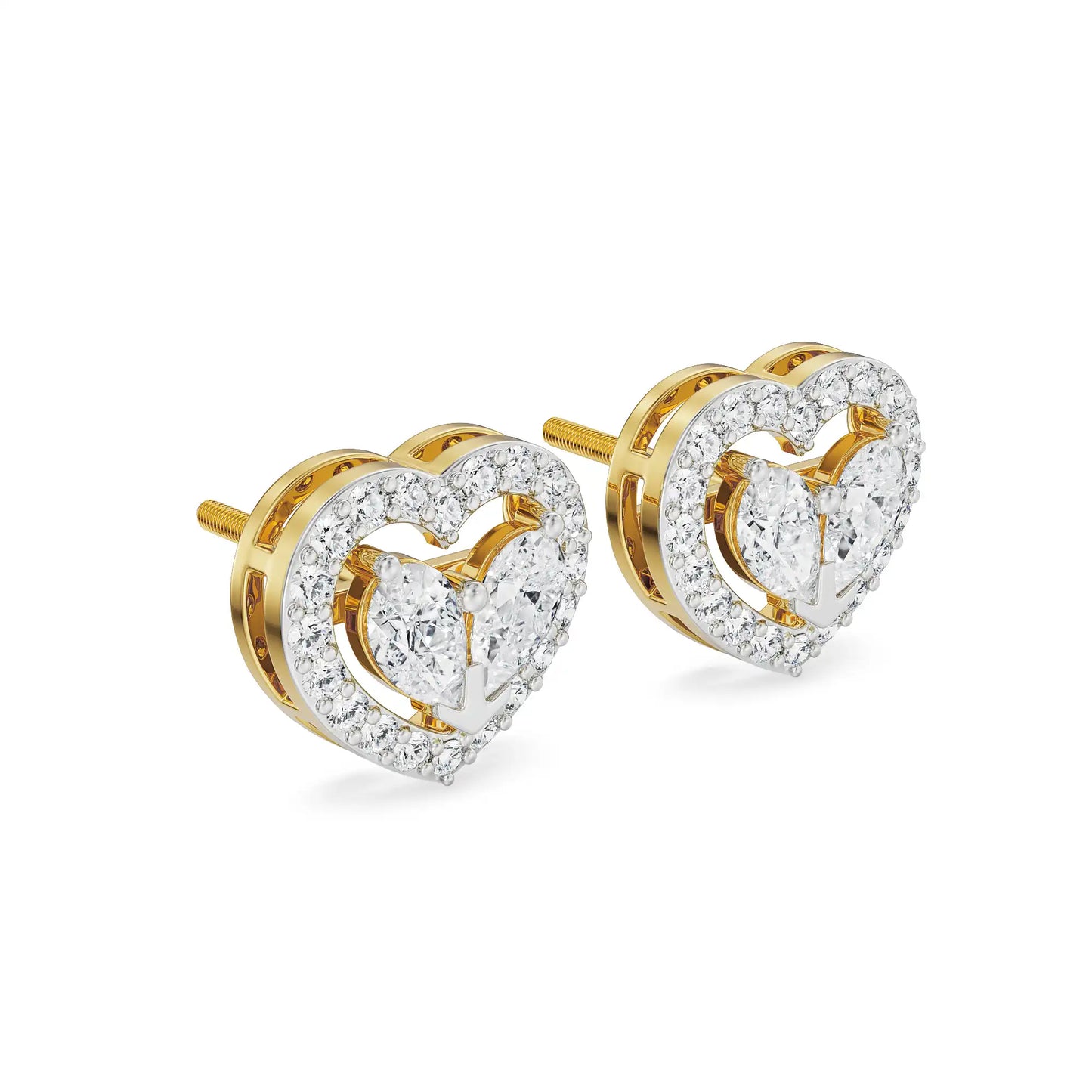 Heart of Pear Lab Grown Luxe Ear Stud