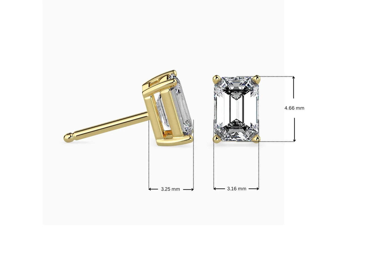 Emerald Lab Grown Luxe Signature Studs