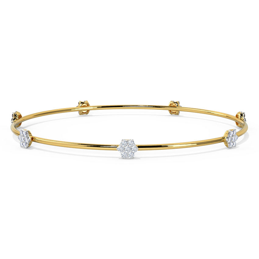 Veronica Floral Diamond Bangle