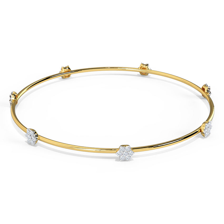 Veronica Floral Diamond Bangle