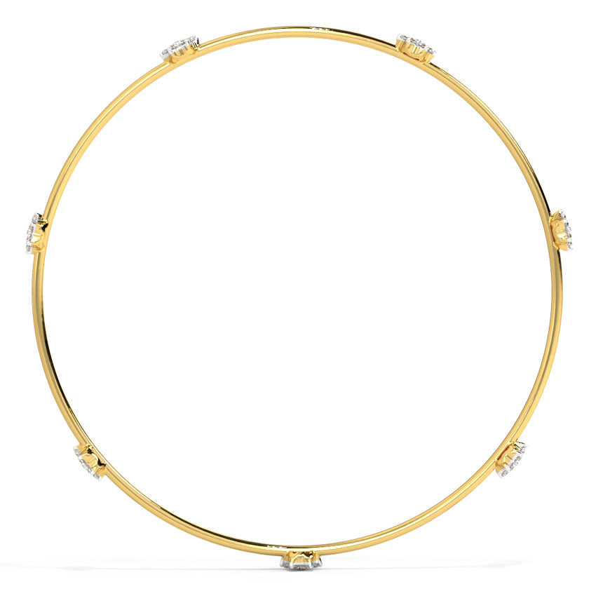 Veronica Floral Diamond Bangle
