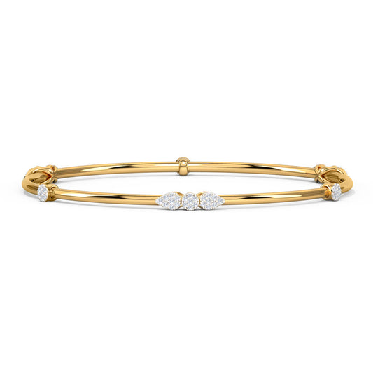 Droplet Diamond Bangle