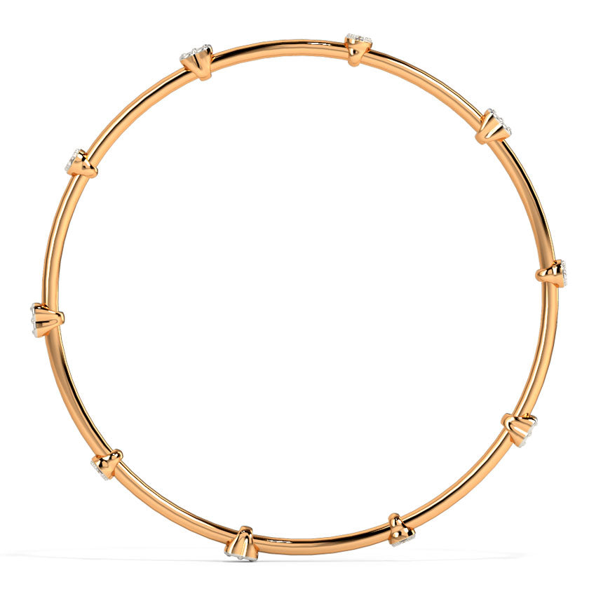 Blush Shamrock Diamond Bangle