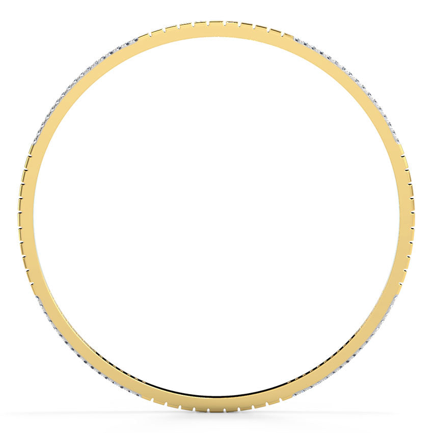 Giselle Textured Diamond Bangle