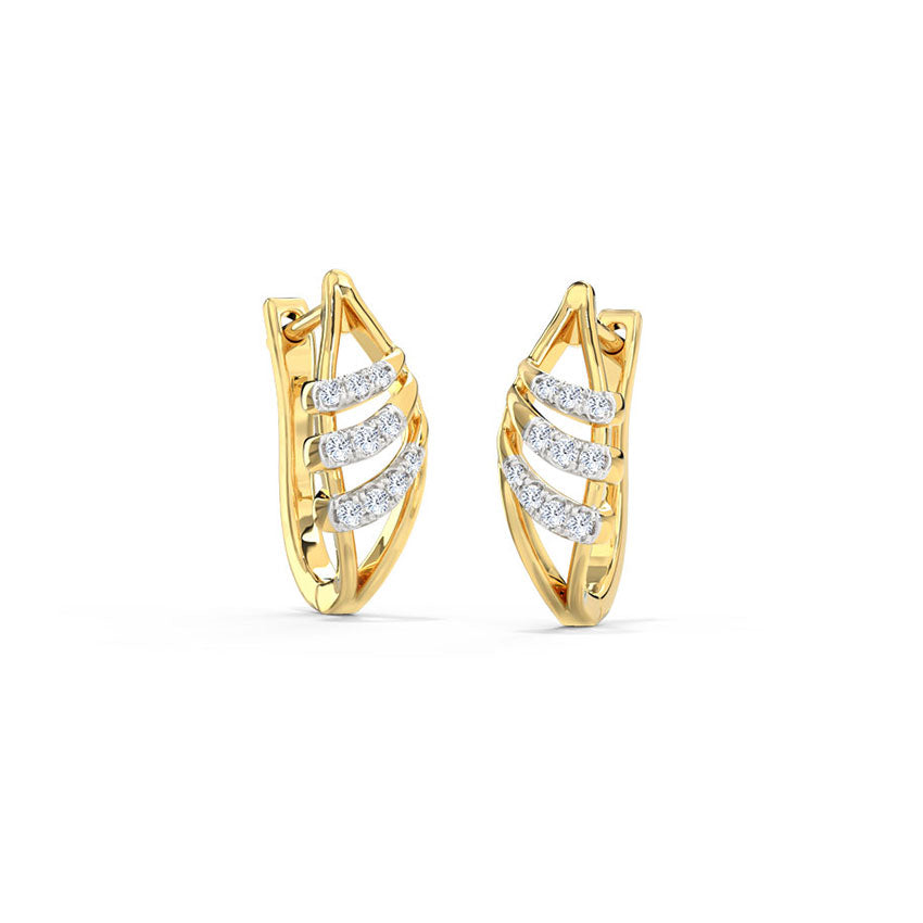 ina Diamond Hoop Earrings