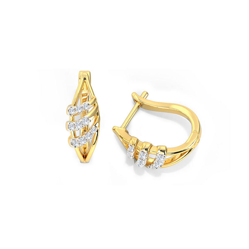 ina Diamond Hoop Earrings