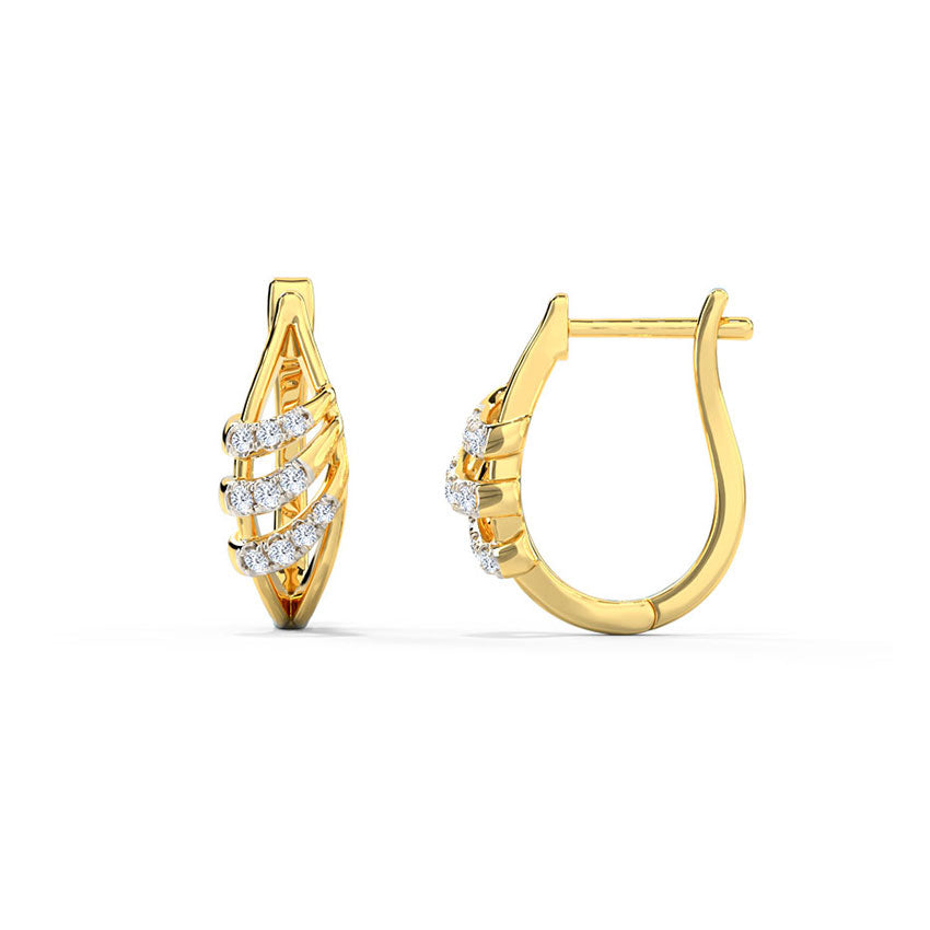 ina Diamond Hoop Earrings