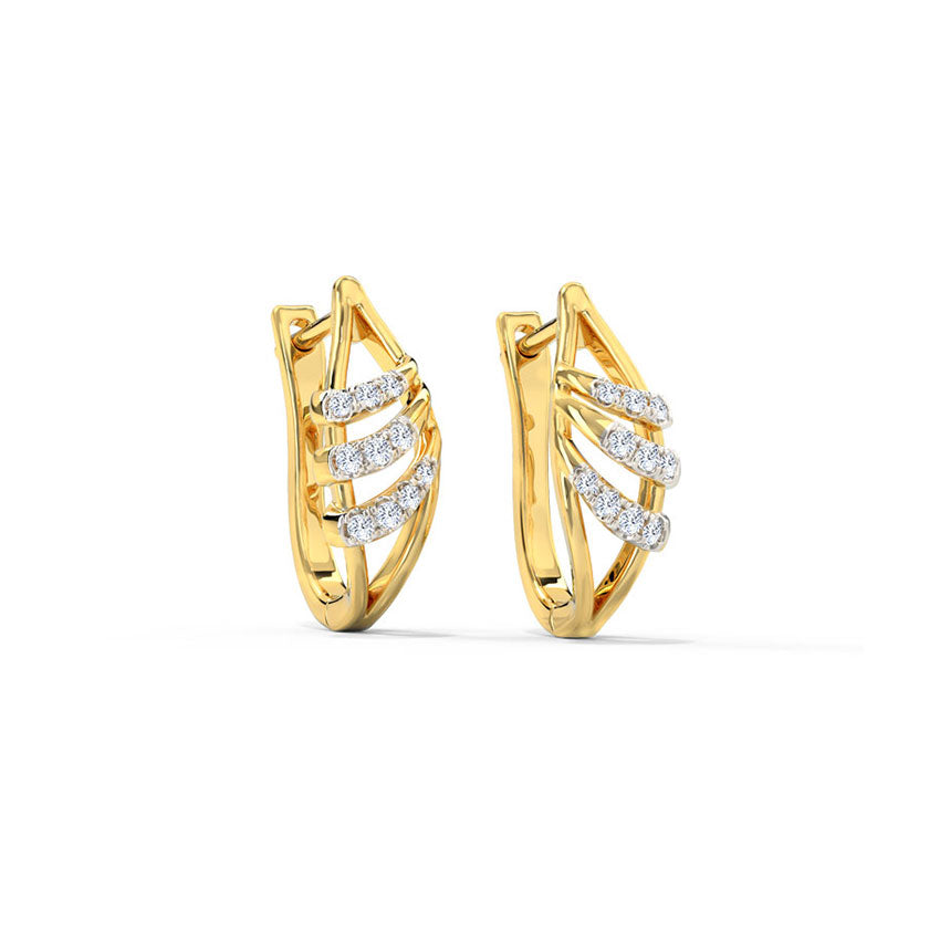 ina Diamond Hoop Earrings