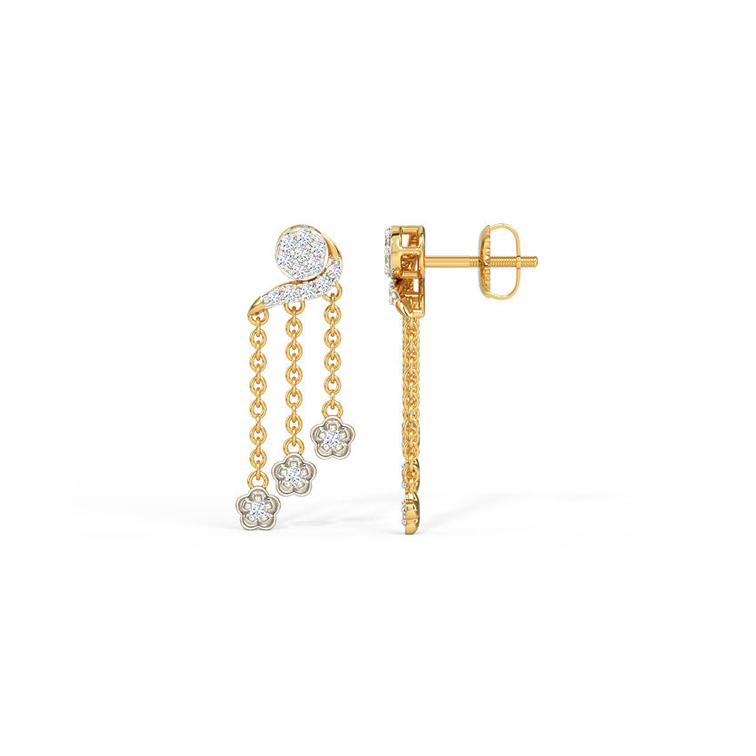 Trinity Diamond Drop Earrings