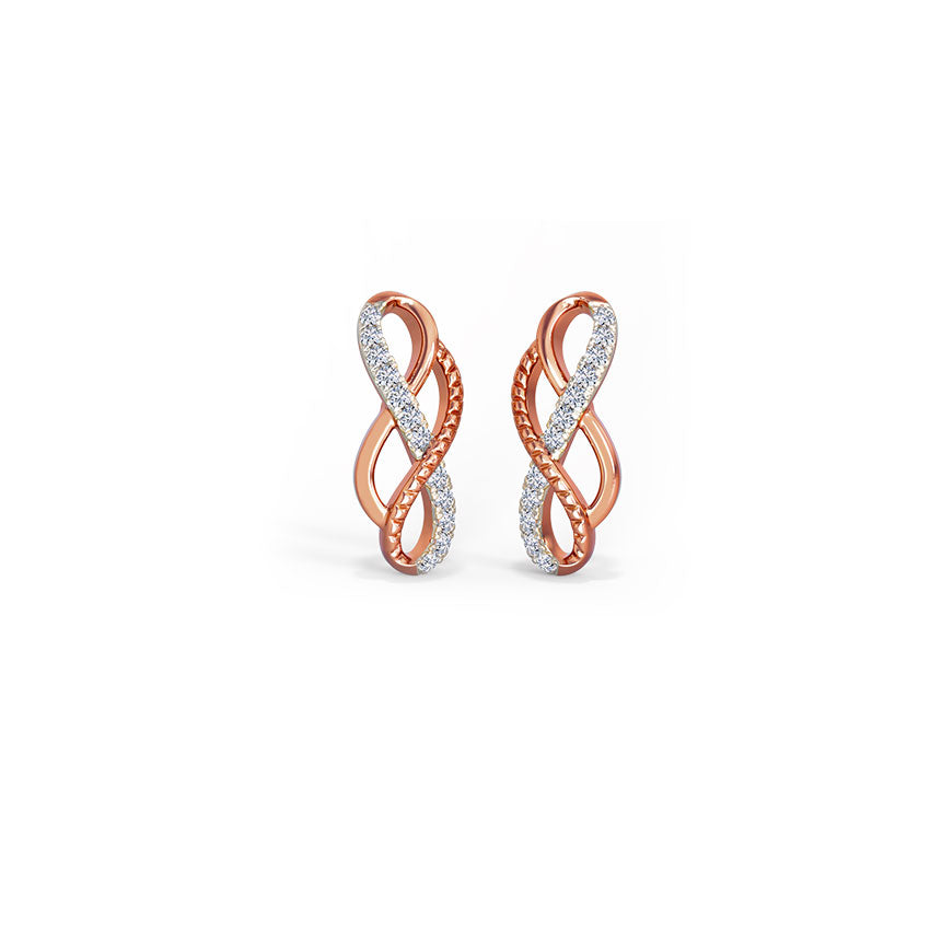 Aria Infinity Diamond Stud Earrings