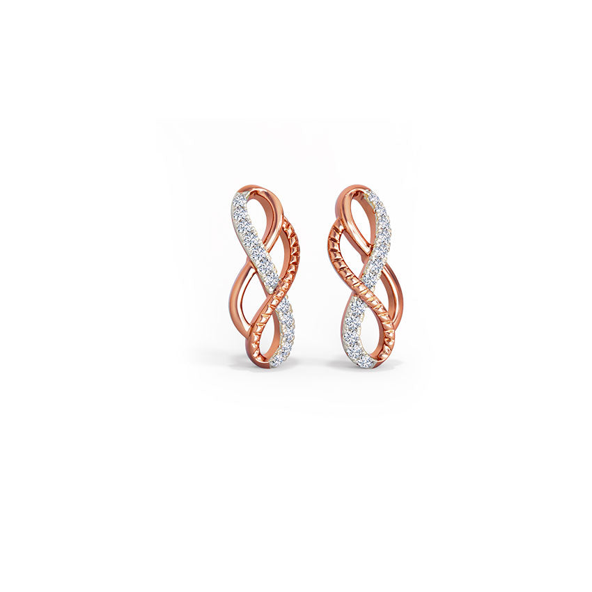 Aria Infinity Diamond Stud Earrings
