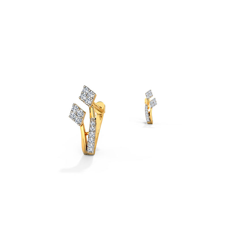 Samantha Linear Hoop Earrings