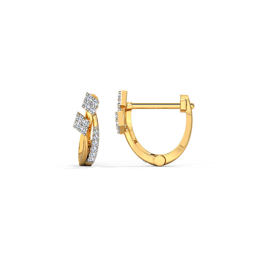 Samantha Linear Hoop Earrings
