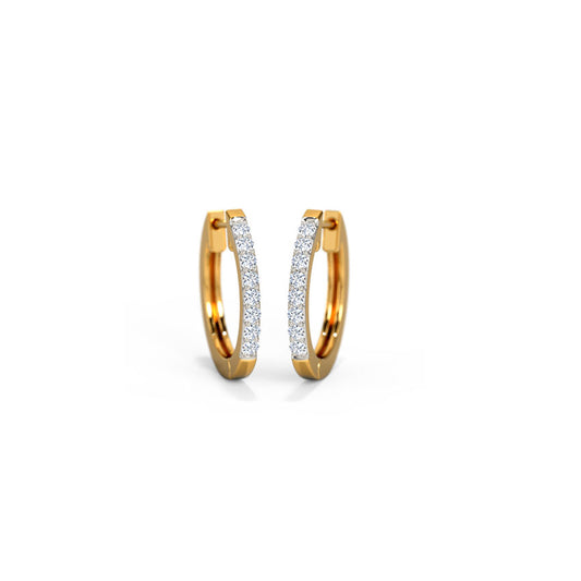 Mystery Diamond Hoop Earrings