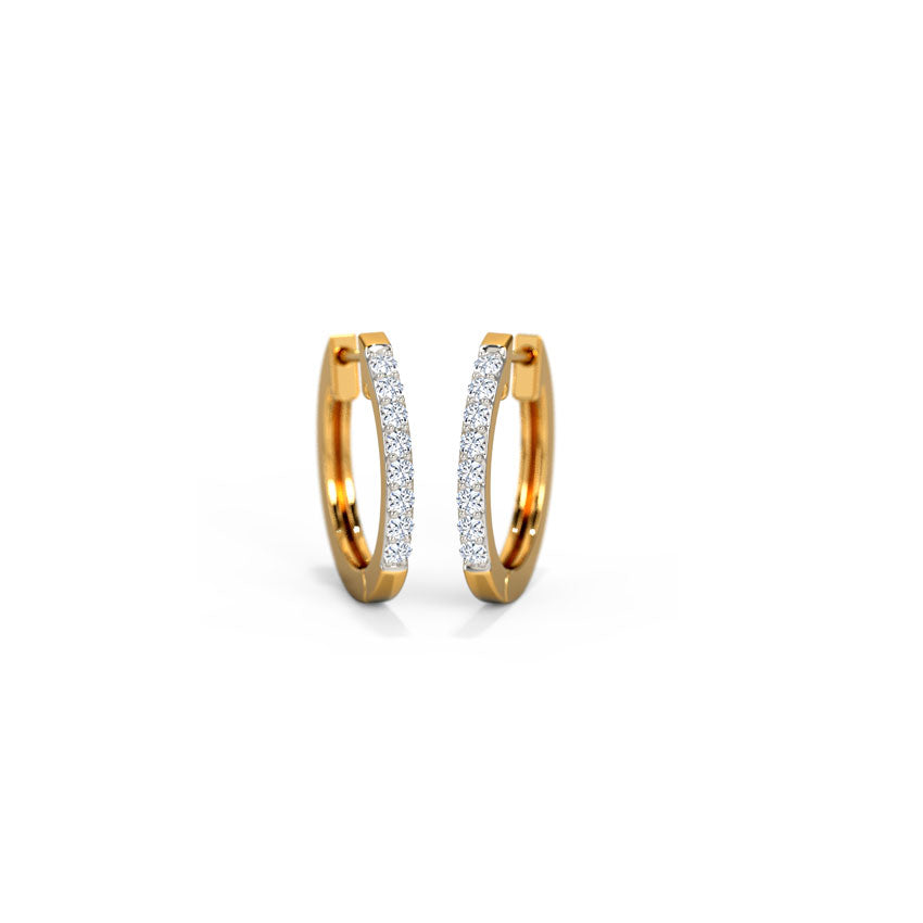 Mystery Diamond Hoop Earrings