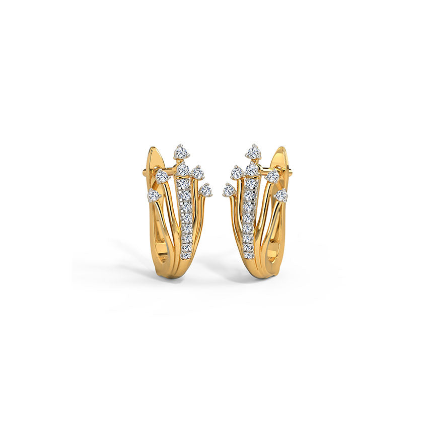 Stella Diamond Hoops Earring