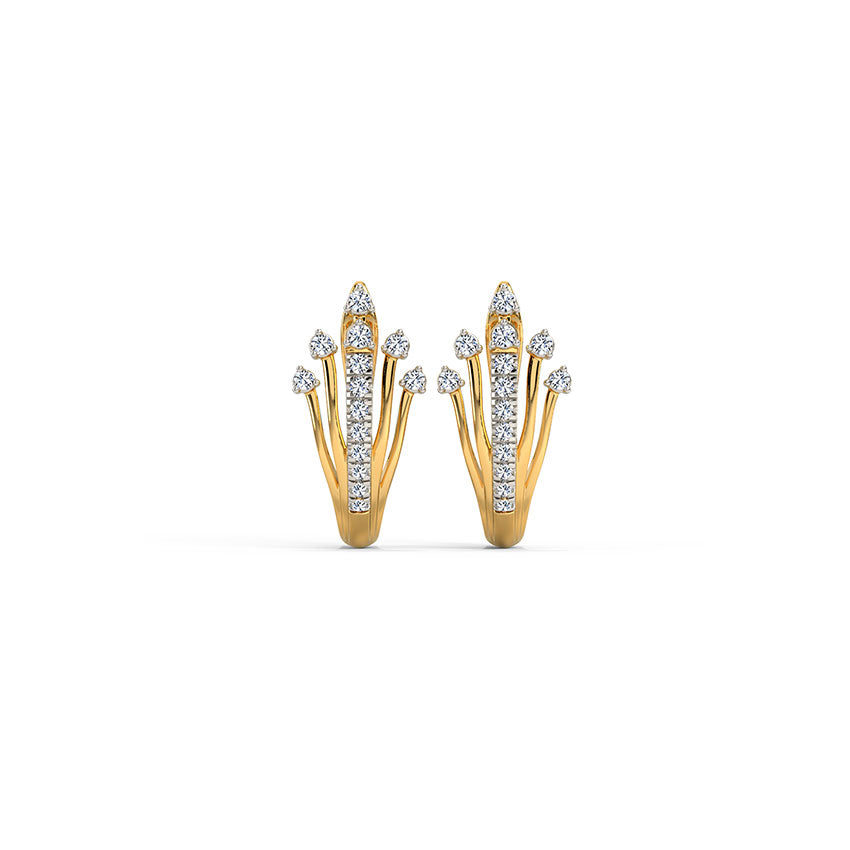 Stella Diamond Hoops Earring
