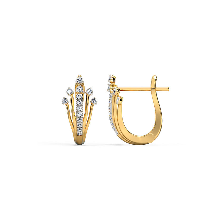 Stella Diamond Hoops Earring