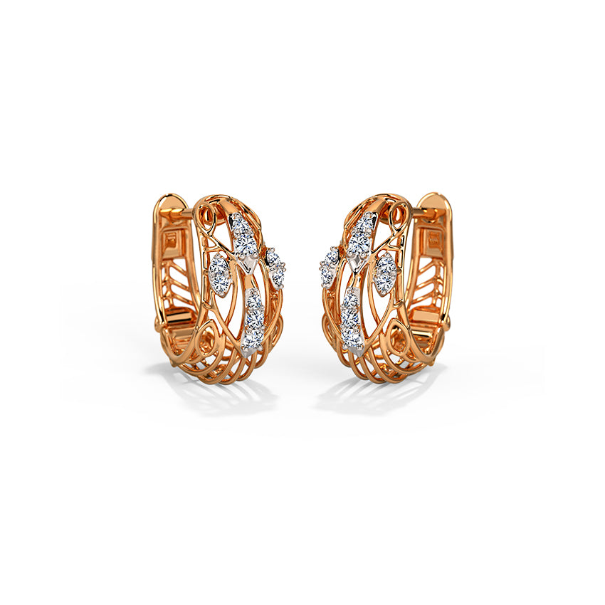 Cosmos Diamond Hoops Earring