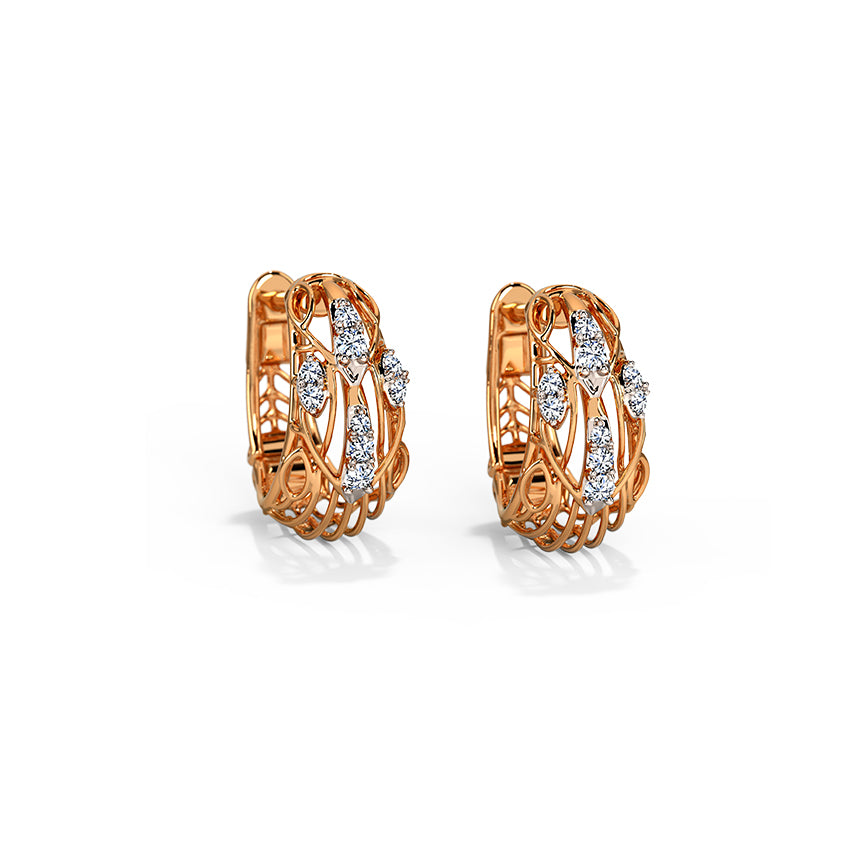 Cosmos Diamond Hoops Earring