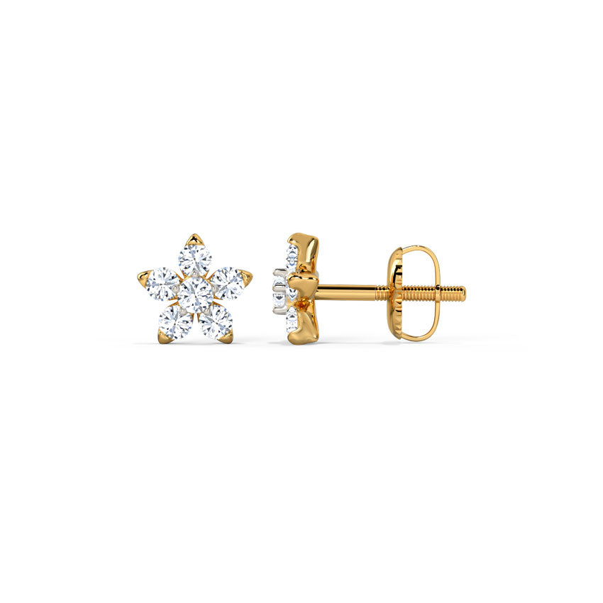 Blossom Diamond Stud Earrings