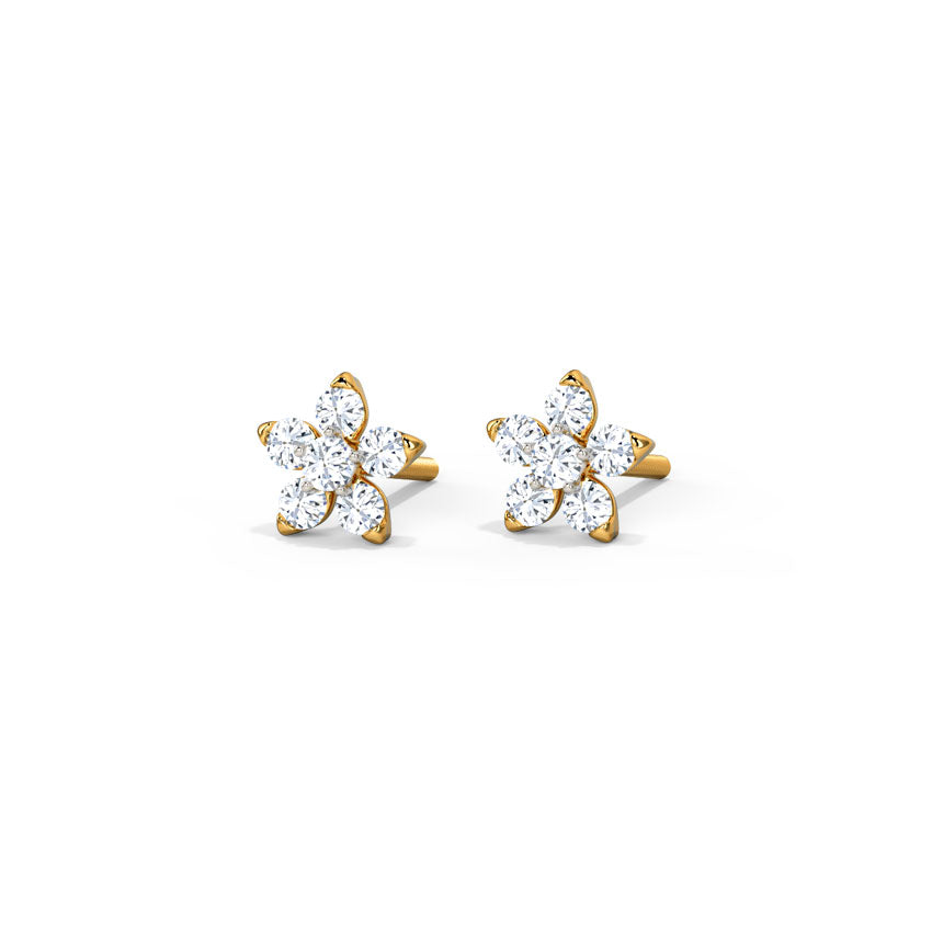 Blossom Diamond Stud Earrings