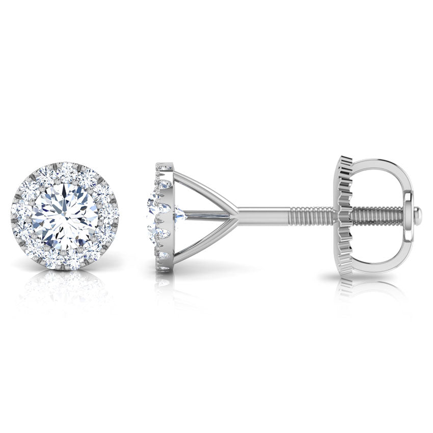 Blossom Bloom Diamond Stud Earrings