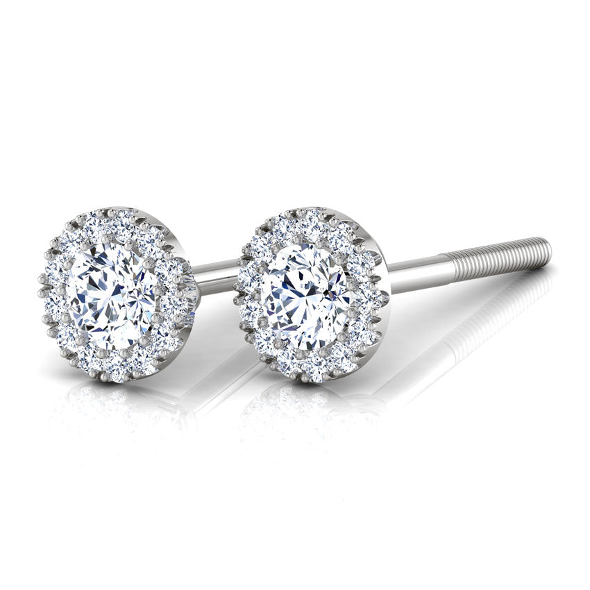 Blossom Bloom Diamond Stud Earrings