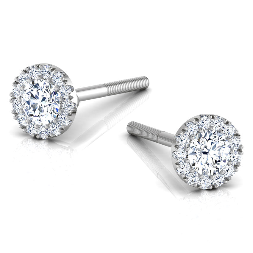 Blossom Bloom Diamond Stud Earrings