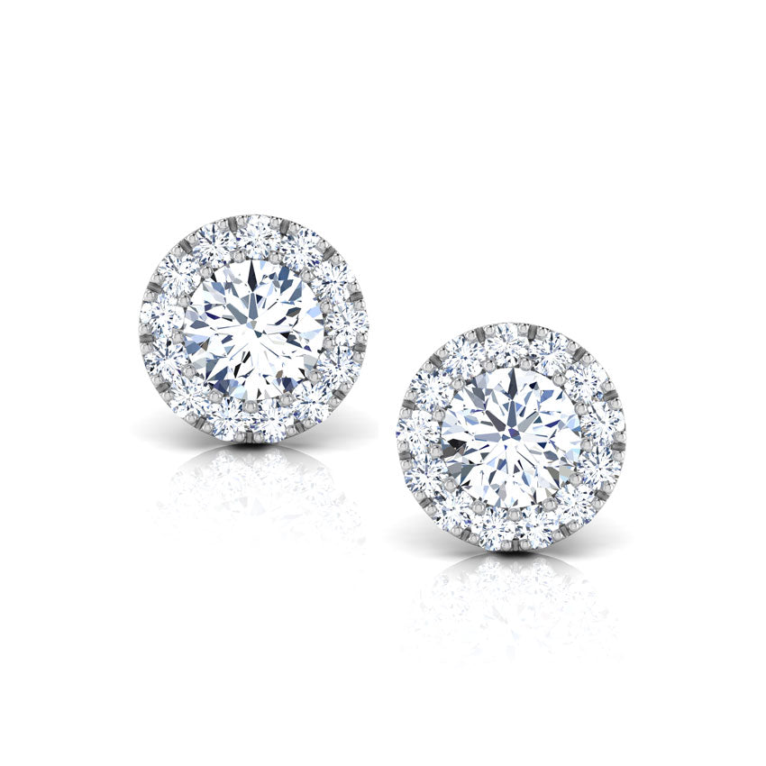 Blossom Bloom Diamond Stud Earrings