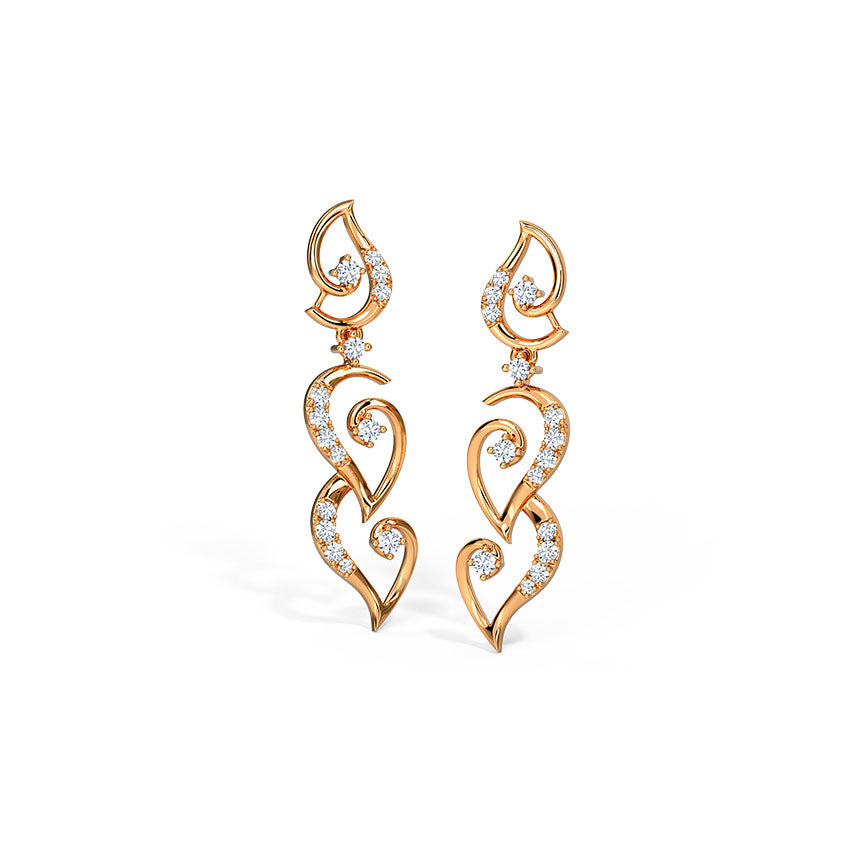 Serene Diamond Cascade Earrings