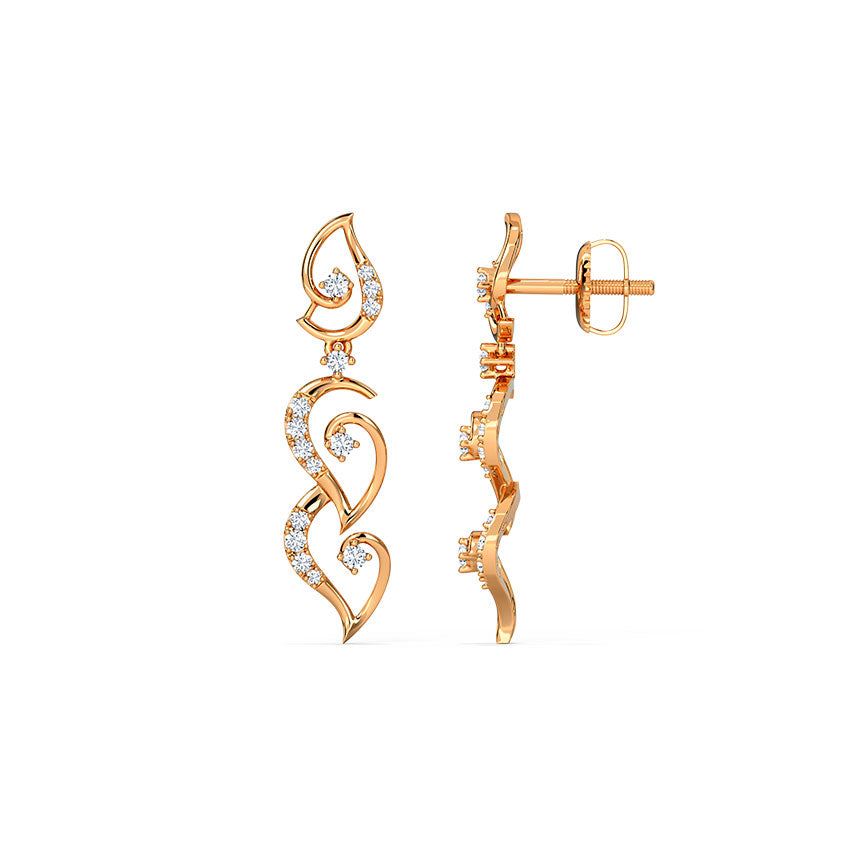 Serene Diamond Cascade Earrings