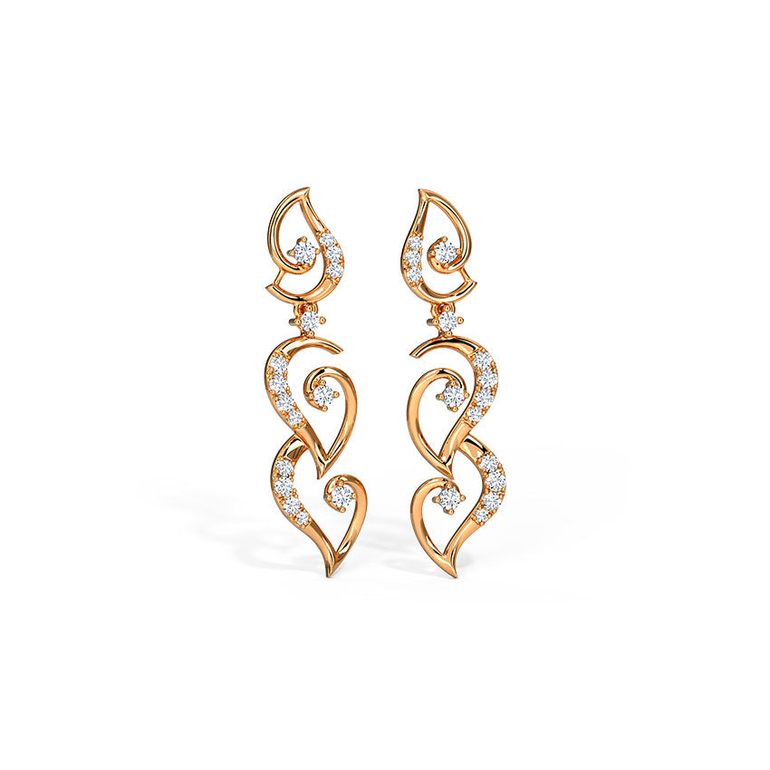 Serene Diamond Cascade Earrings
