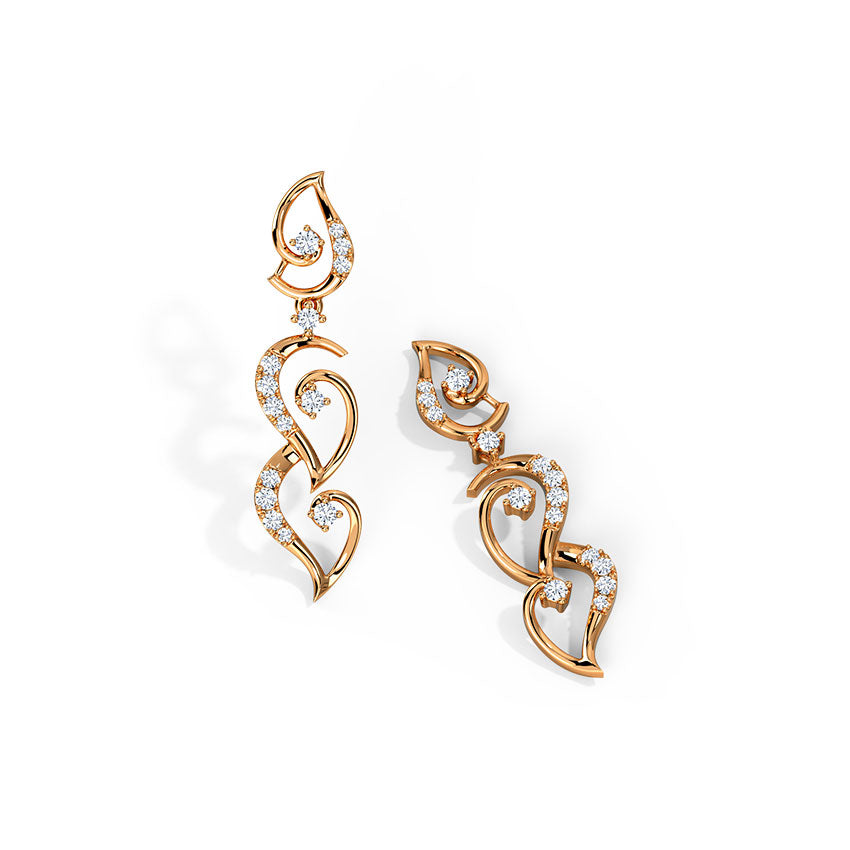 Serene Diamond Cascade Earrings