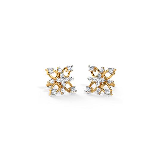 Clustered Sparkle Diamond Studs