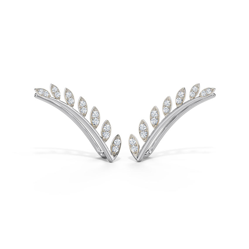 Floral Diamond Ear Wraps
