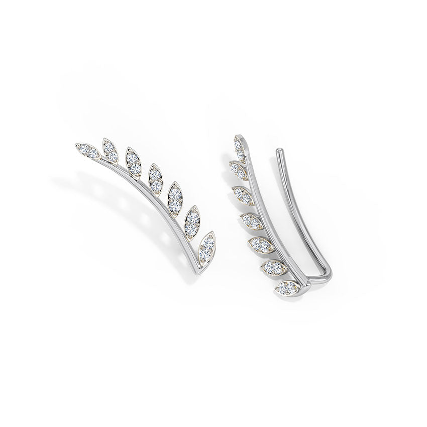 Floral Diamond Ear Wraps