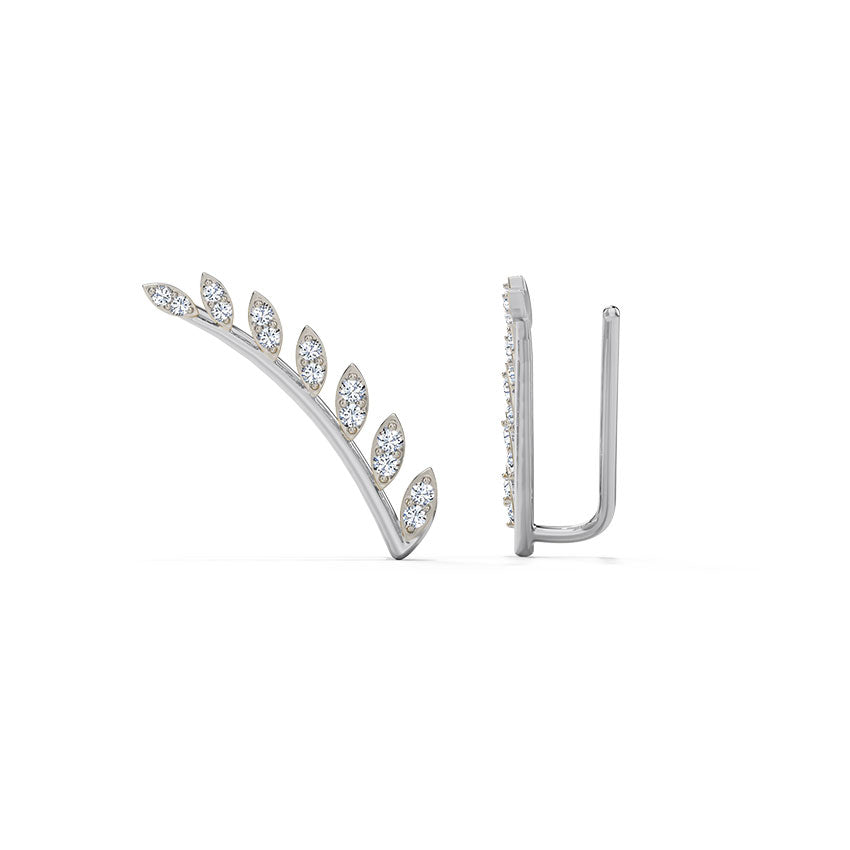Floral Diamond Ear Wraps
