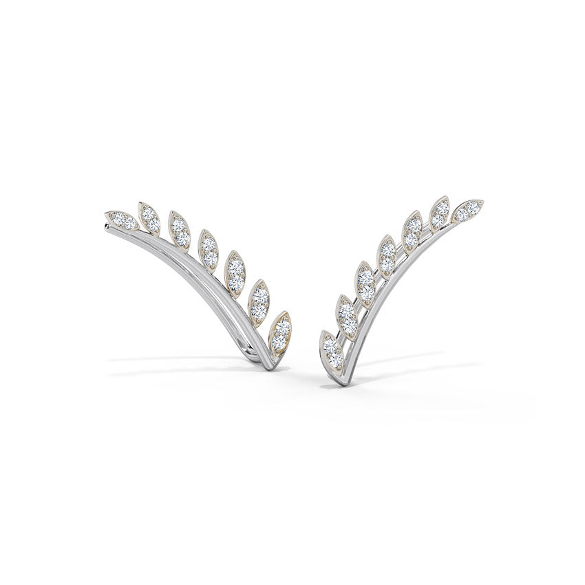 Floral Diamond Ear Wraps