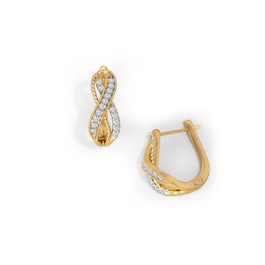 Eternal Infinity Diamond Hoops