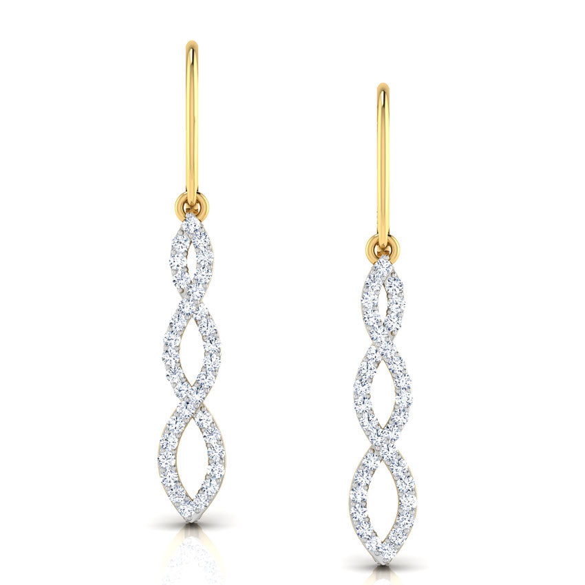Calliope Dripping Diamond Drop Earrings