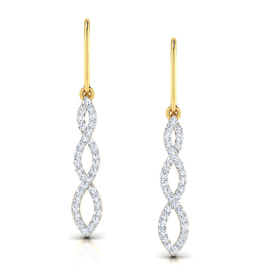 Calliope Dripping Diamond Drop Earrings