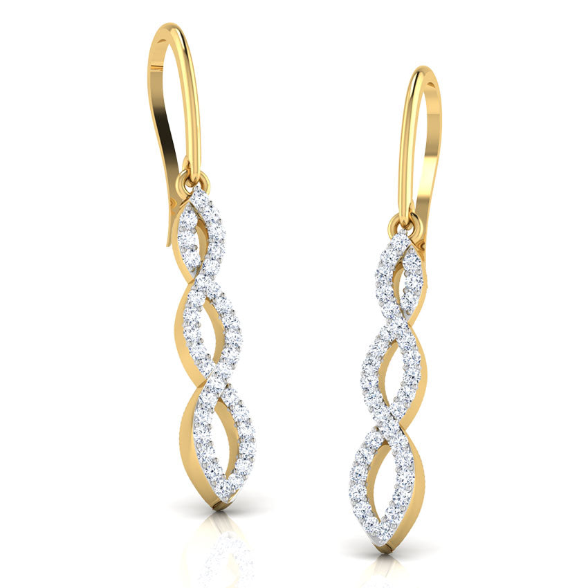 Calliope Dripping Diamond Drop Earrings