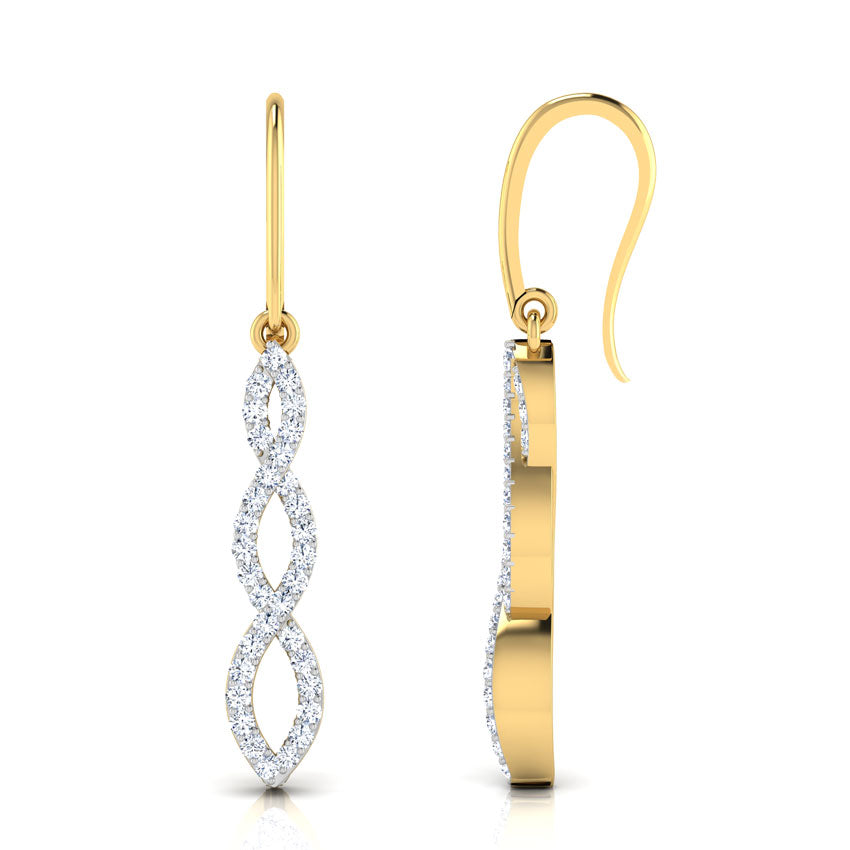 Calliope Dripping Diamond Drop Earrings