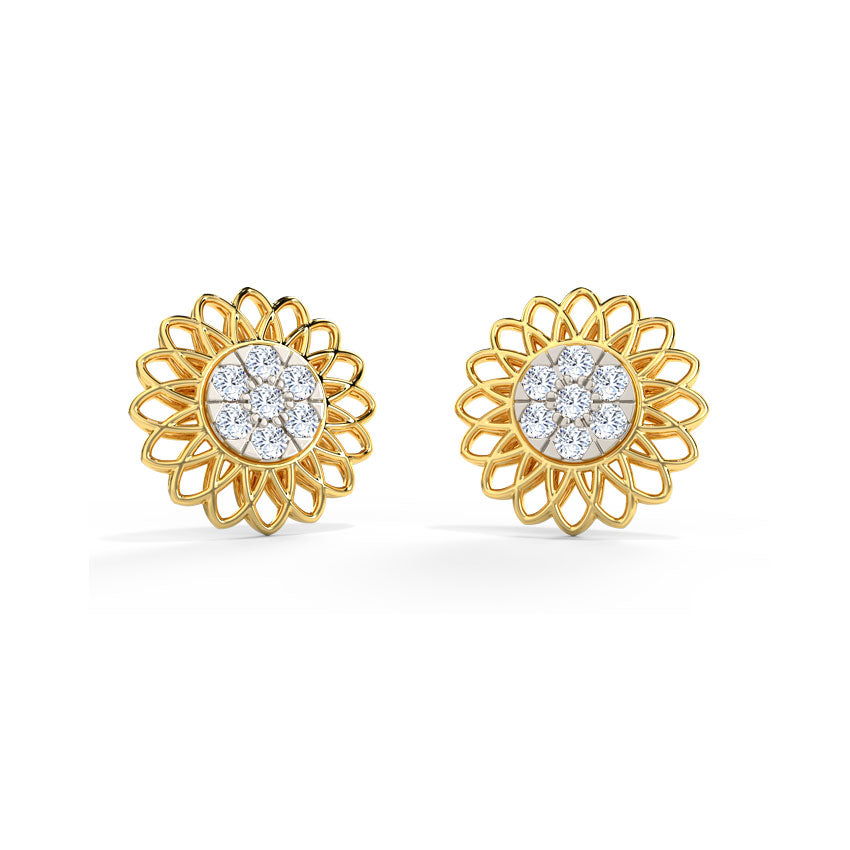 Evita Detachable Diamond Stud Earrings