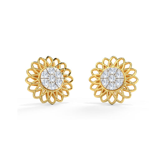 Evita Detachable Diamond Stud Earrings