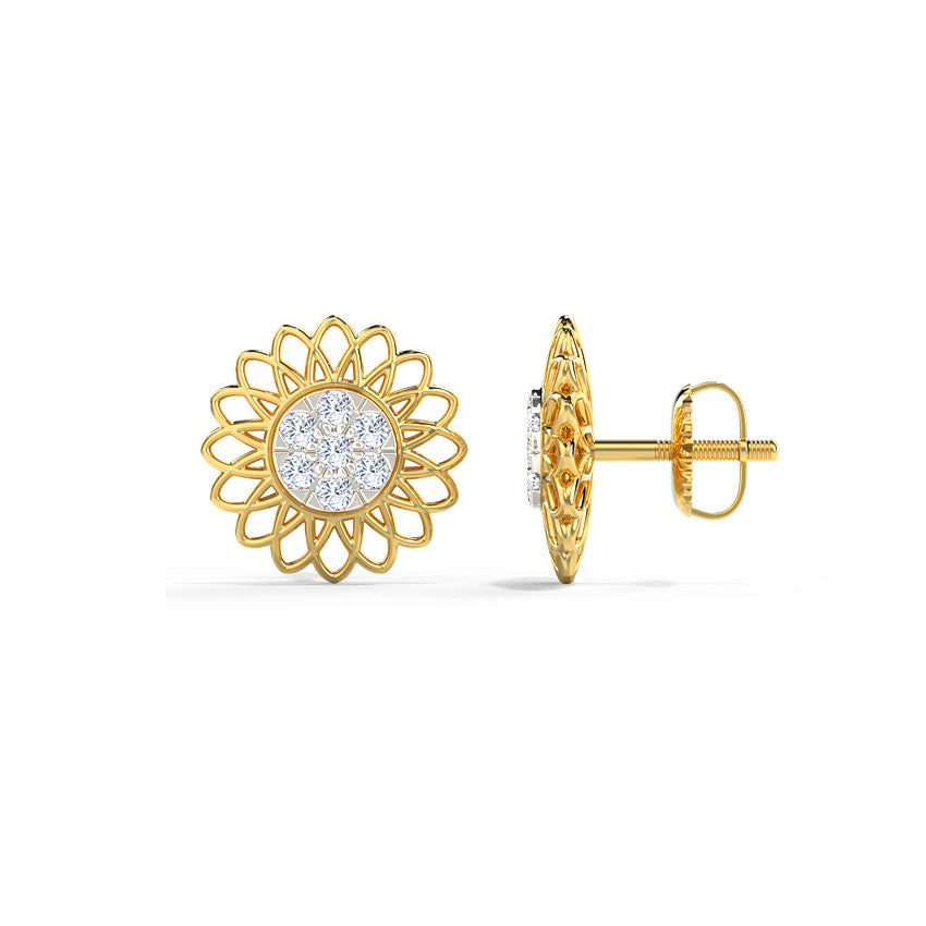 Evita Detachable Diamond Stud Earrings