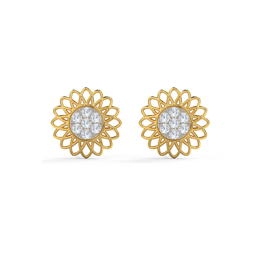 Evita Detachable Diamond Stud Earrings