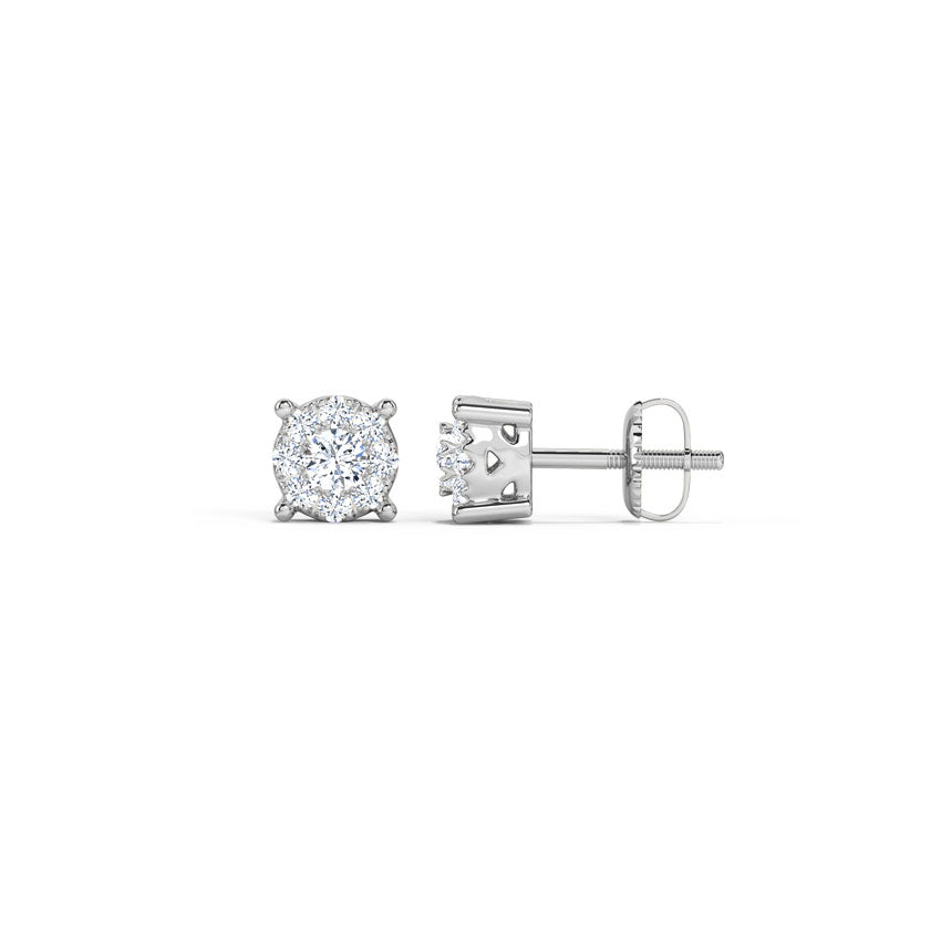 Irina Glamorous Diamond Stud Earrings